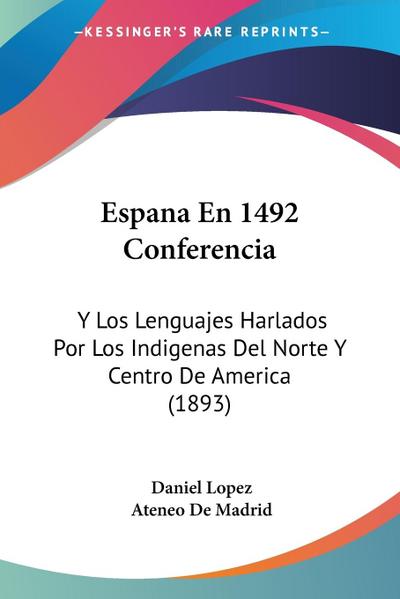 Espana En 1492 Conferencia