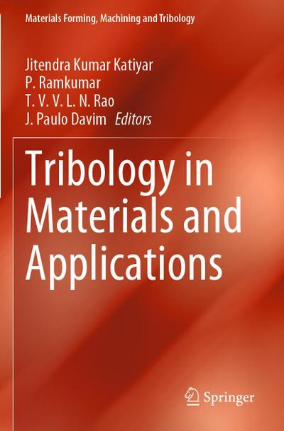 Tribology in Materials and Applications