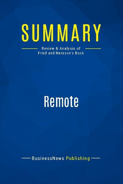 Summary: Remote