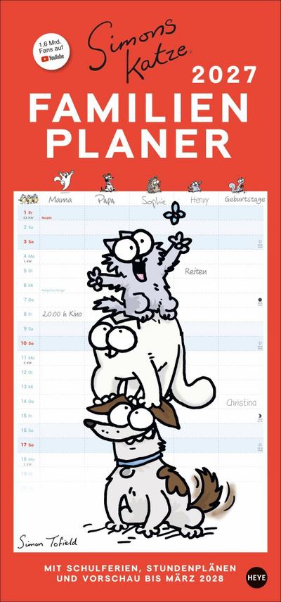 Simons Katze Familienplaner 2027