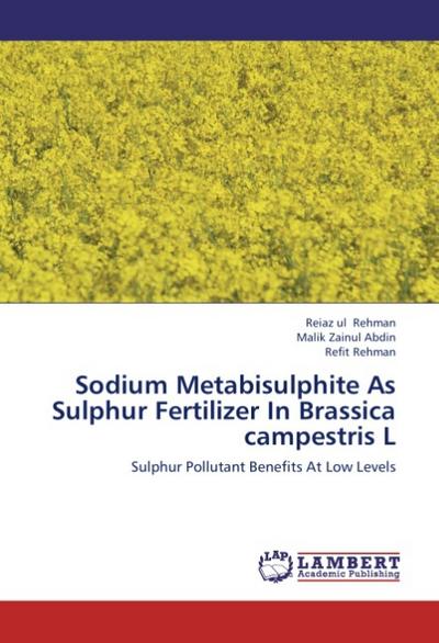 Sodium Metabisulphite As Sulphur Fertilizer In Brassica campestris L