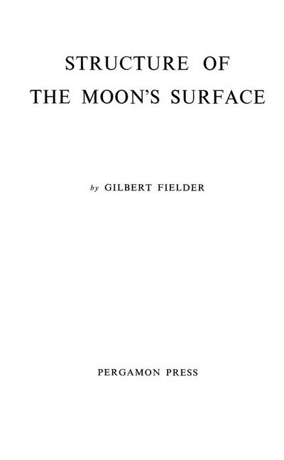 Structure of the Moon’s Surface