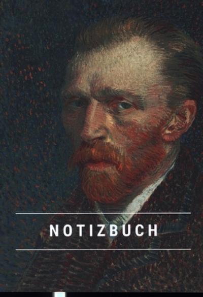 Notizbuch klein A5 Blanko - Notizheft 44 Seiten 90g/m² - Softcover Vincent van Gogh "Selbstporträt 1887" - FSC Papier