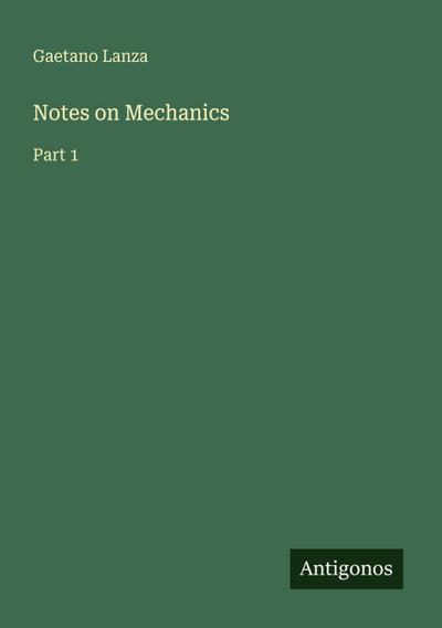 Notes on Mechanics