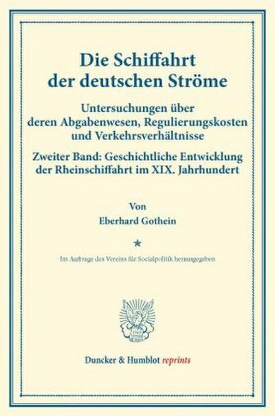 Die Schiffahrt der deutschen Ströme.
