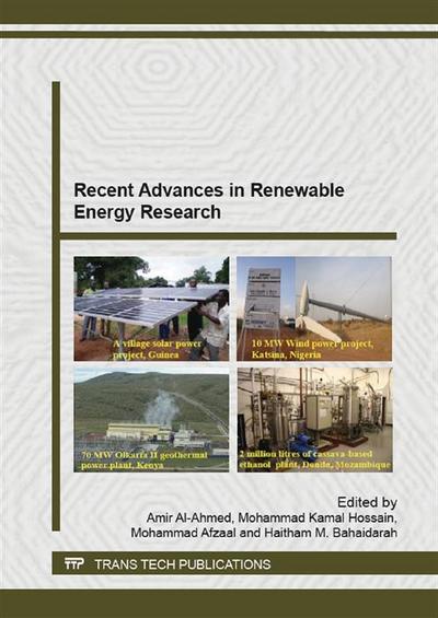 Recent Advances in Renewable Energy Research