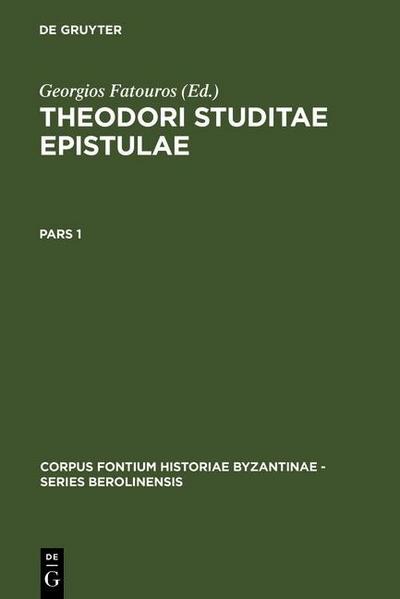 Theodori Studitae Epistulae