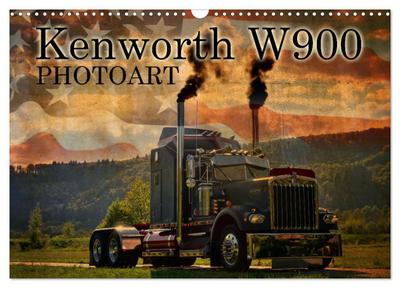 Kenworth W900 PHOTOART (Wandkalender 2026 DIN A3 quer), CALVENDO Monatskalender
