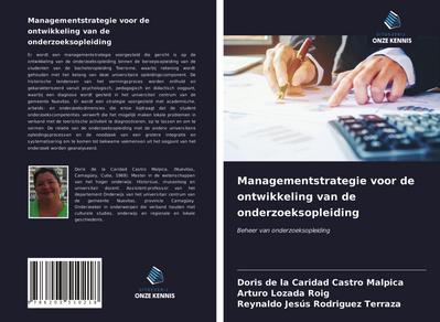Managementstrategie voor de ontwikkeling van de onderzoeksopleiding