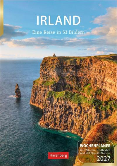 Irland Wochenplaner 2027 - Eine Reise in 53 Bildern