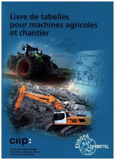 Livre de tabelles pour machines agricoles et chantier