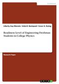 Readiness Level of Engineering Freshman Students i