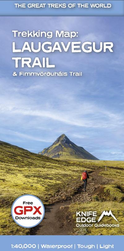 Trekking Map: Iceland’s Laugavegur Trail & Fimmvorduhals Trail