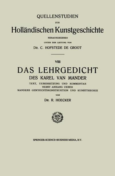 Das Lehrgedicht des Karel van Mander