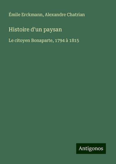 Histoire d’un paysan