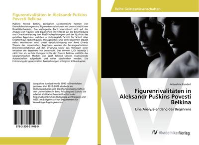 Figurenrivalitäten in Aleksandr Pu¿kins Povesti Belkina