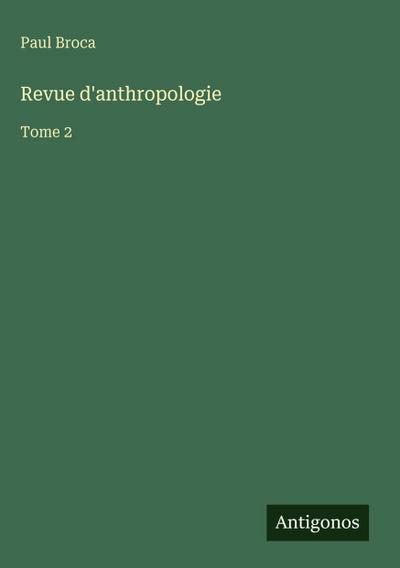 Revue d’anthropologie