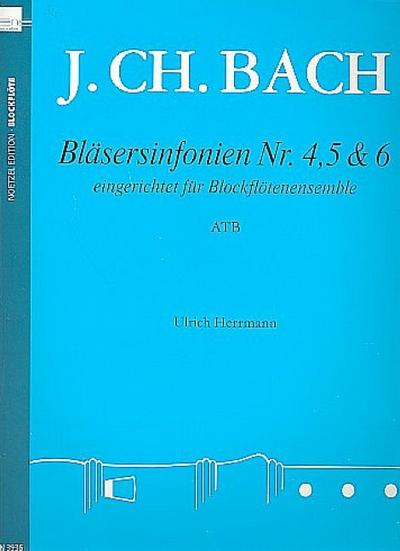 3 Bläsersinfonien Nr.4-6 für 3 Blockflöten(ATB) oder Blockflötenensemble