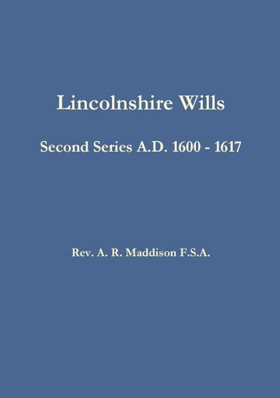 Lincolnshire Wills