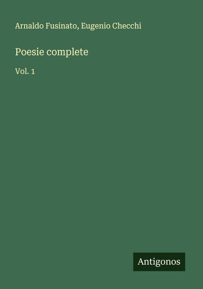 Poesie complete