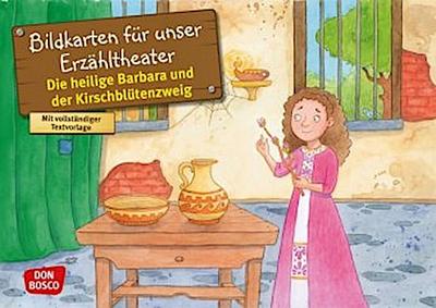Die heilige Barbara und der Kirschblütenzweig. Kamishibai Bildkartenset.