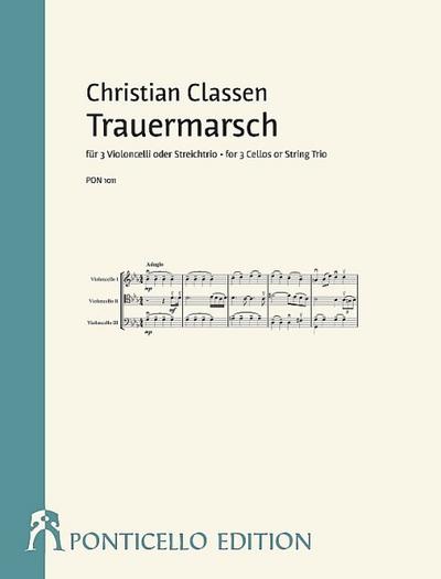 Trauermarschfür 3 Violoncelli (Violine, Viola und Violoncello)