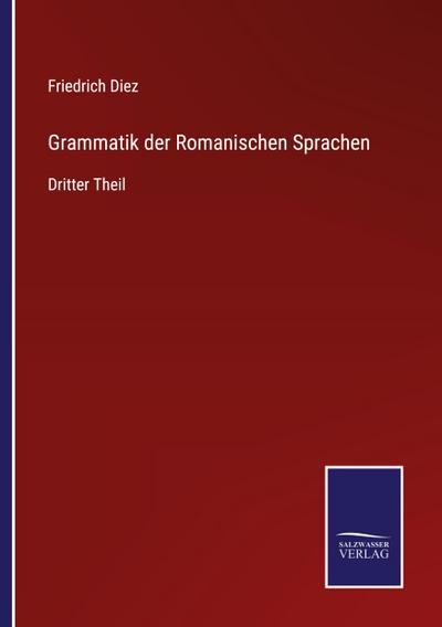 Grammatik der Romanischen Sprachen