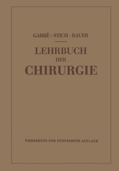 Lehrbuch der Chirurgie