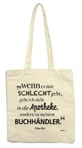 Stofftasche ’Wenn es mir schlecht geht’