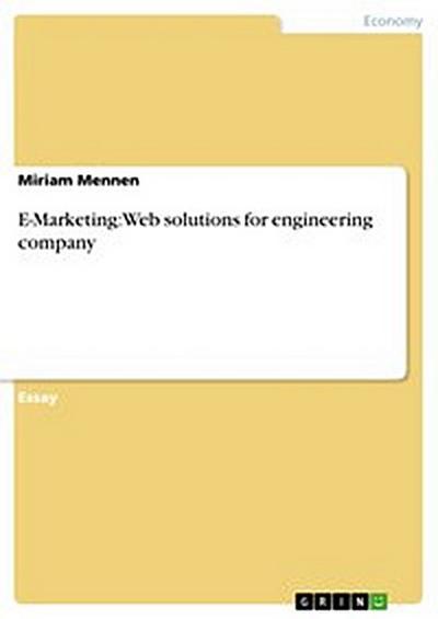 E-Marketing: Web solutions for engineering company