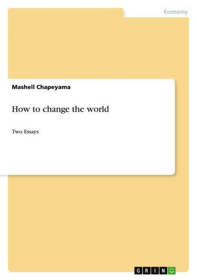How to change the world