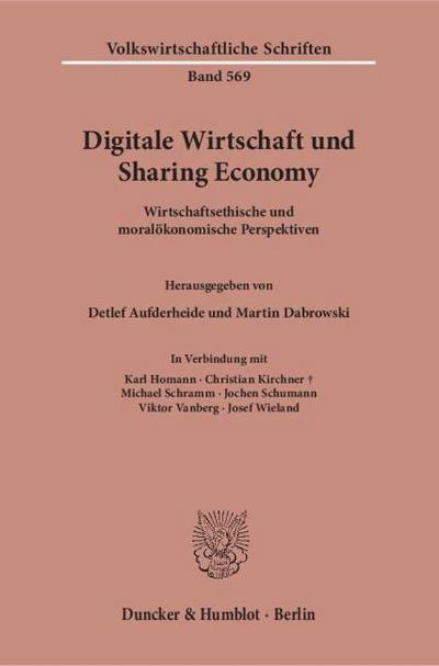 Digitale Wirtschaft und Sharing Economy.