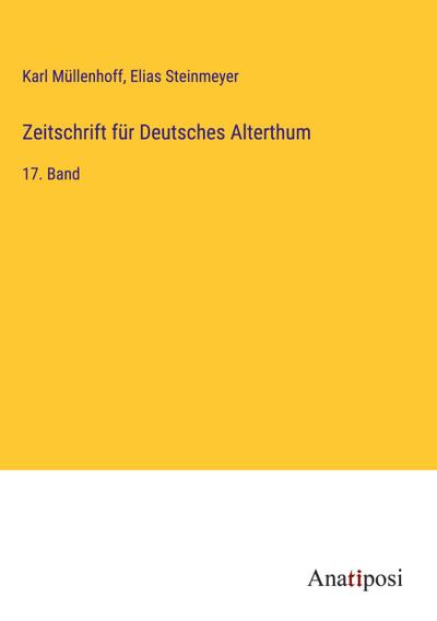 Zeitschrift für Deutsches Alterthum