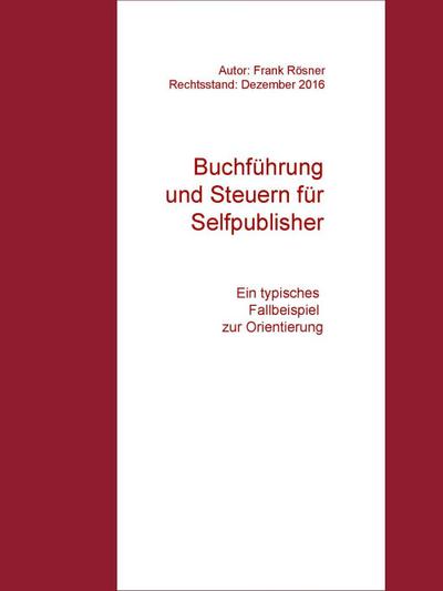 Buchführung und Steuern für Selfpublisher