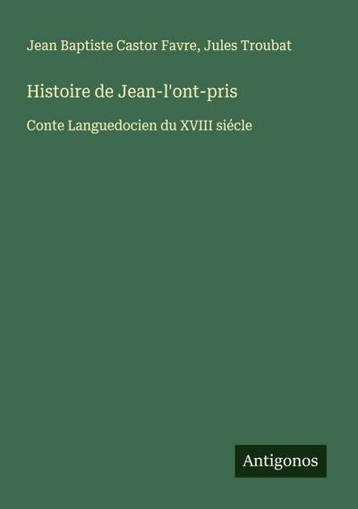 Histoire de Jean-l’ont-pris