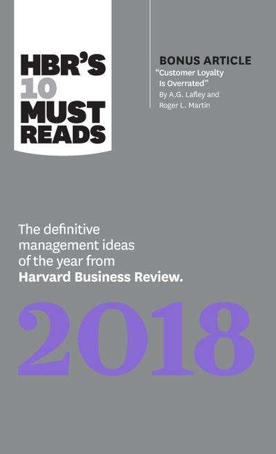 Hbr’s 10 Must Reads 2018