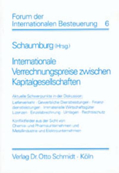 Internationale Verrechnungspreise zwischen Kapitalgesellschaften
