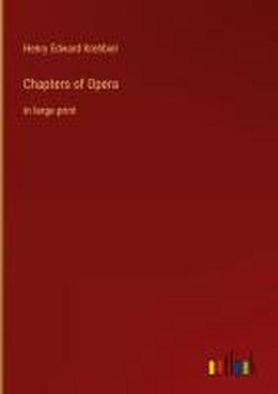 Chapters of Opera