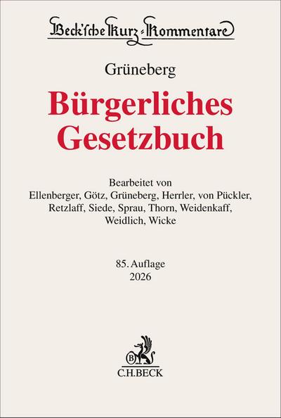 Bürgerliches Gesetzbuch. BGB
