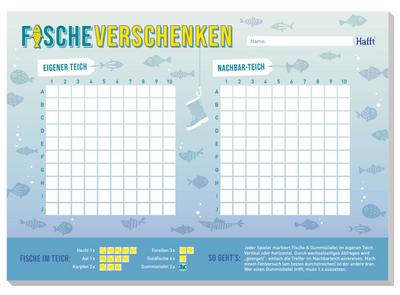 Spiele-Block Fische Verschenken A5