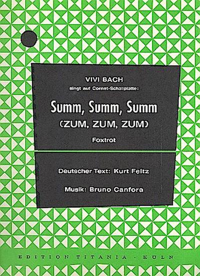 Summ Summ Summ:für Klavier/Gesang/Gitarre
