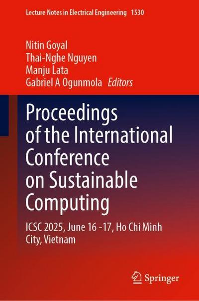 Proceedings of the International Conference on Sustainable Computing