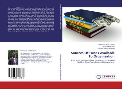 Sources Of Funds Available To Organisation