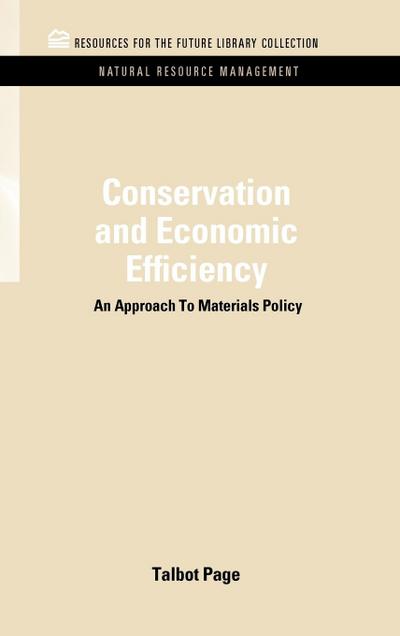 Conservation and Economic Efficiency