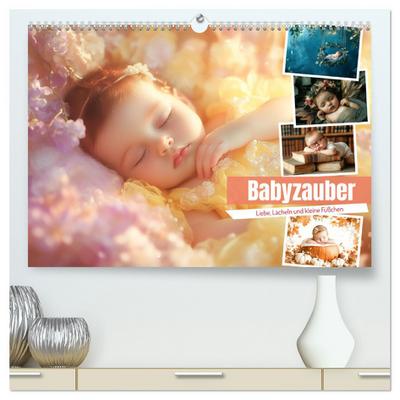 Babyzauber (hochwertiger Premium Wandkalender 2026 DIN A2 quer), Kunstdruck in Hochglanz