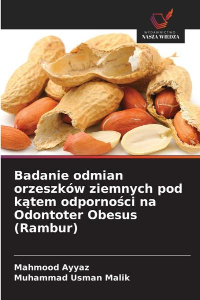 Badanie odmian orzeszków ziemnych pod k¿tem odporno¿ci na Odontoter Obesus (Rambur)
