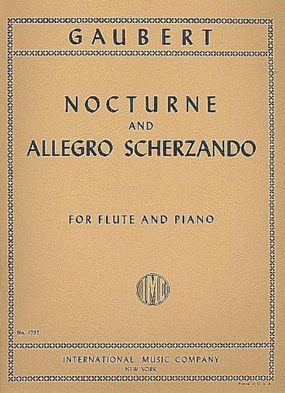 Nocturne and allegro scherzandofor flute and piano