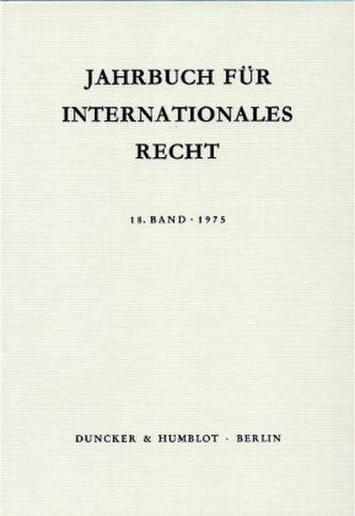 Jahrbuch für Internationales Recht.