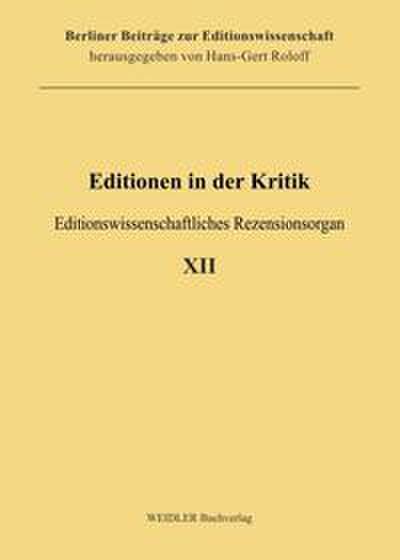 Editionen in der Kritik 12