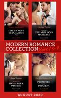 Modern Romance August 2020 Books 5-8: Italy’s Most Scandalous Virgin / The Terms of the Sicilian’s Marriage / The Price of a Dangerous Passion / Promoted to His Princess